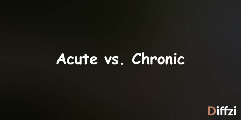 Acute vs. Chronic