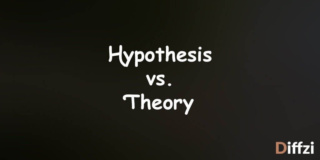 Hypothesis vs. Theory