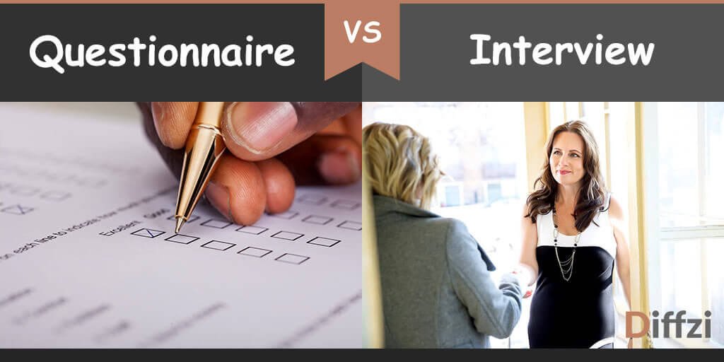 questionnaire vs interview