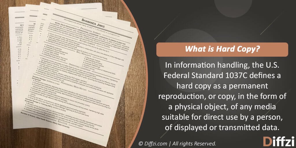 Hard Copy Vs Soft Copy What Is The Difference Diffzi