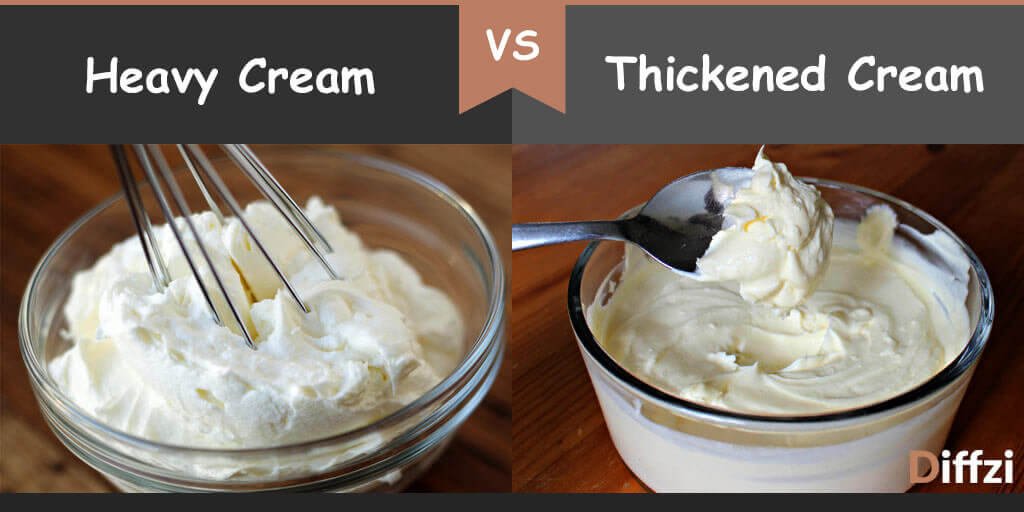 heavy cream vs thickened cream