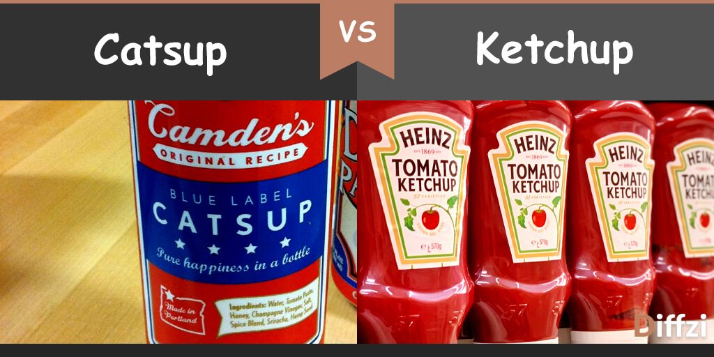 Catsup vs. Ketchup Diffzi